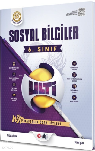 Ulti Yayınları 6. Sınıf Sosyal Bilgiler Haftalık Ödev Föyleri