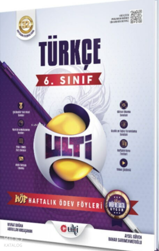 Ulti Yayınları 6. Sınıf Türkçe Haftalık Ödev Föyleri | benlikitap.com