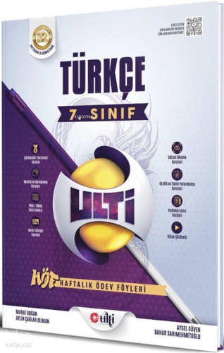 Ulti Yayınları 7. Sınıf Türkçe Haftalık Ödev Föyleri | benlikitap.com