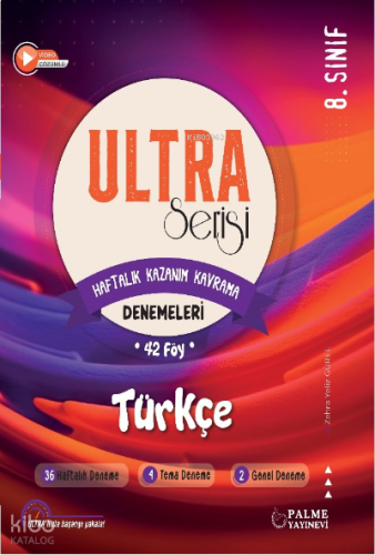 Ultra Serisi 8.Sınıf Türkçe Deneme Kitabı | benlikitap.com