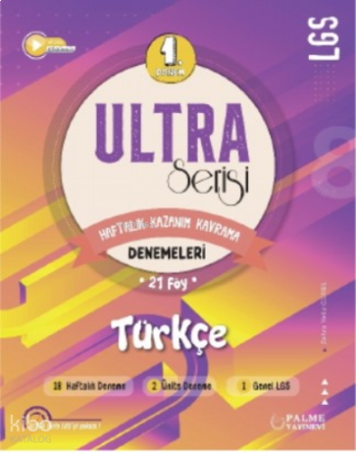 Ultra Serisi LGS 1.Dönem Türkçe Denemeleri | benlikitap.com