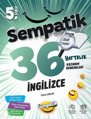Ünlüler Karması 5. Sınıf İngilizce 36 Haftalık Kazanım Denemeleri | be