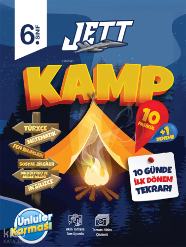 Ünlüler Karması 6.Sınıf 1.Dönem Jett Kamp 10 Fasikül | benlikitap.com