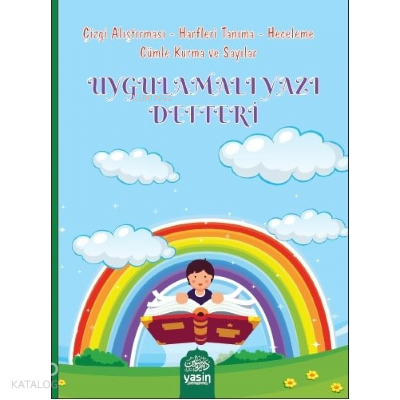 Uygulamalı Yazı Defteri Çocuk İçin Düz Yazılı