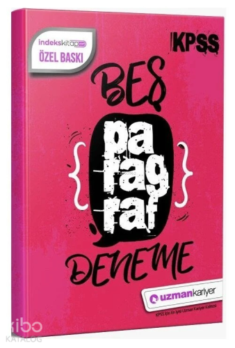 Uzman Kariyer Yayınları KPSS Paragraf 5 Deneme | benlikitap.com