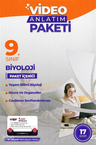 Vaf 09.Sınıf Aktivasyon Kartı Biyoloji - 2022