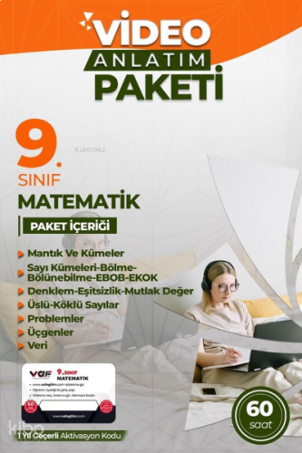 Vaf 09.Sınıf Aktivasyon Kartı Matematik - 2022