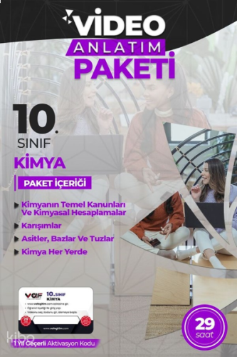 Vaf 10.Sınıf Aktivasyon Kartı Kimya - 2022