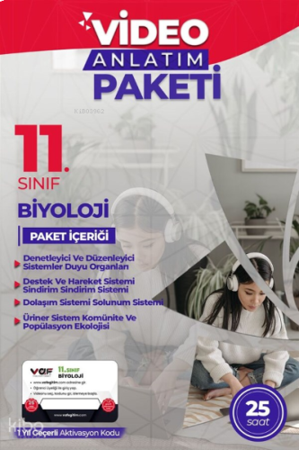 Vaf 11.Sınıf Aktivasyon Kartı Biyoloji - 2022