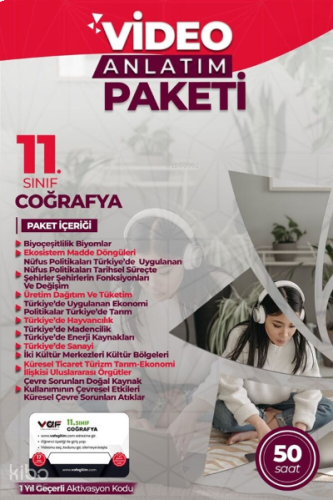 Vaf 11.Sınıf Aktivasyon Kartı Coğrafya - 2022