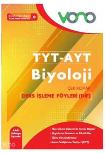 Vono Tyt Ayt Biyoloji Ders İşleme Föyleri (Dif)