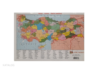 Yapboz 12 - Türkiye Haritası | benlikitap.com