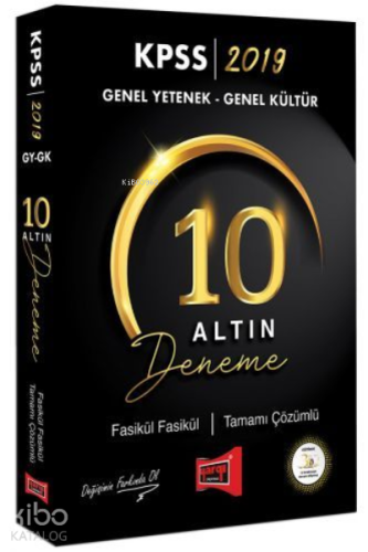 Yargı - Kpss Genel Yetenek Genel Kültür 10 Altın Deneme Tamamı Çözümlü