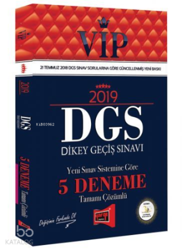 Yargı - Vıp Dgs 5 Deneme Tamamı Çözümlü 2019 Yeni | benlikitap.com
