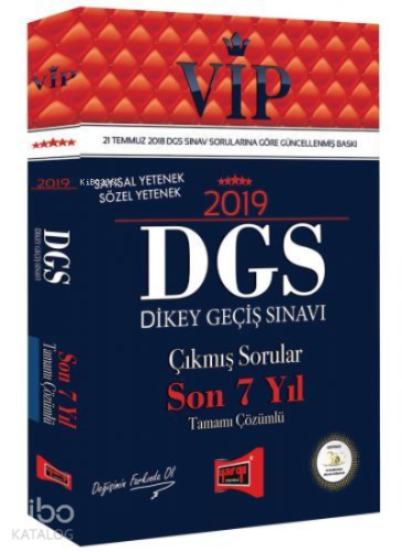 Yargı - Vip Dgs Çıkmış Sorular Son 7 Yıl Tamamı Çözümlü 2019 Yeni | be