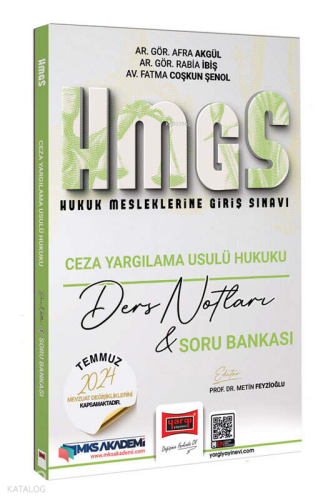 Yargı Yayınevi 2025 Hukuk Mesleklerine Giriş Sınavı Ceza Yargılama Usulü Hukuku Ders Notları & Soru Bankası