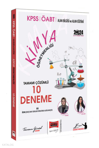 Yargı Yayınevi ÖABT Kimya Tamamı Çözümlü 10 Deneme Sınavı
