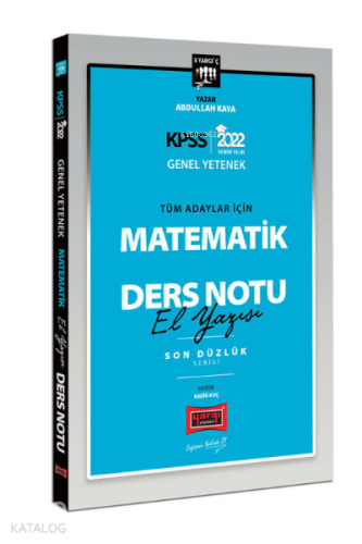 Yargı Yayınları 2022 KPSS Genel Yetenek Son Düzlük 5 Yargıç Matematik 