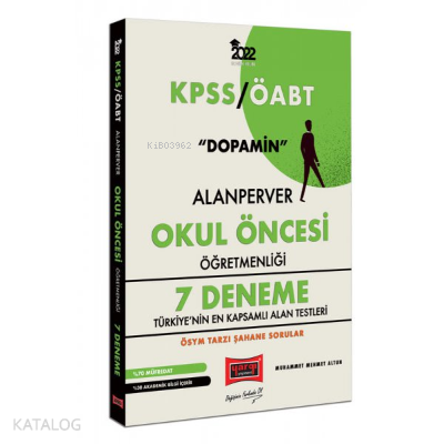 Yargı Yayınları 2022 ÖABT AlanPerver Okul Öncesi Öğretmenliği 7 Deneme