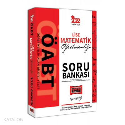 Yargı Yayınları 2022 ÖABT Lise Matematik Öğretmenliği Soru Bankası | b