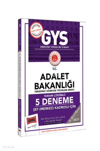 Yargı Yayınları 2023 Adalet Bakanlığı GYS Şef Merkez Kadrosu İçin Tama