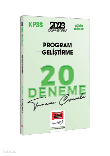 Yargı Yayınları 2023 KPSS Eğitim Bilimleri Program Geliştirme Tamamı Ç