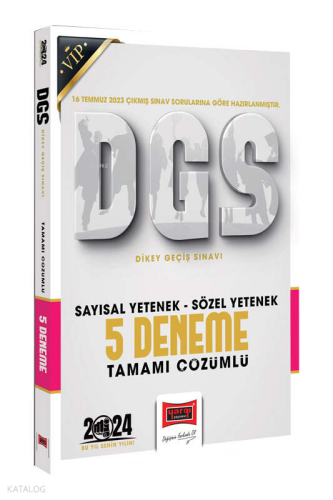 Yargı Yayınları 2024 DGS Sözel Sayısal Bölüm Tamamı Çözümlü 5 Deneme