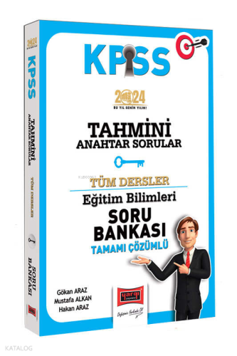 Yargı Yayınları 2024 KPSS Eğitim Bilimleri Anahtar Serisi Tahmini Anahtar Sorular Soru Bankası
