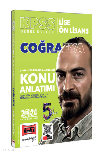 Yargı Yayınları 2024 KPSS Lise Ön Lisans 5Yüz Ekibi Coğrafya Çıkmış Sorularla Desteklenmiş Analizli Konu Anlatımı