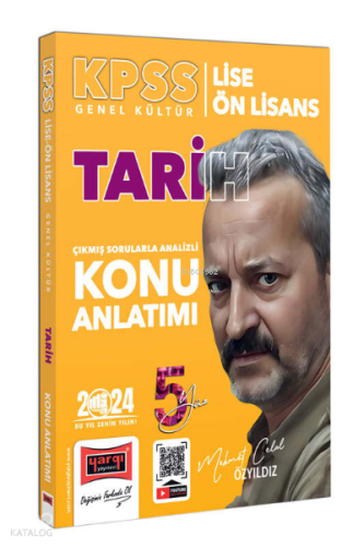 Yargı Yayınları 2024 KPSS Lise Ön Lisans 5Yüz Ekibi Tarih Çıkmış Sorul