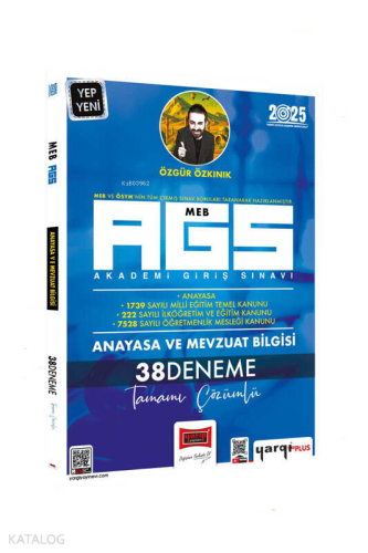Yargı Yayınları 2025 MEB-AGS Anayasa ve Mevzuat Bilgisi Tamamı Çözümlü