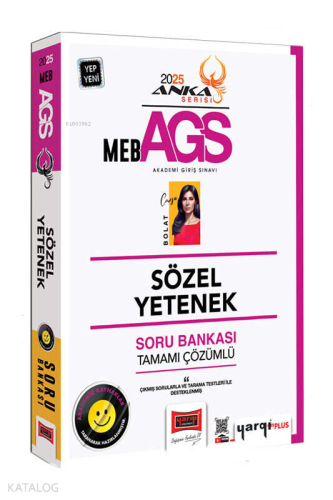 Yargı Yayınları 2025 MEB-AGS Anka Serisi Sözel Yetenek Tamamı Çözümlü Soru Bankası