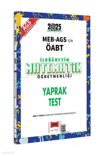 Yargı Yayınları 2025 MEB AGS ÖABT İlköğretim Matematik Öğretmenliği Yaprak Test
