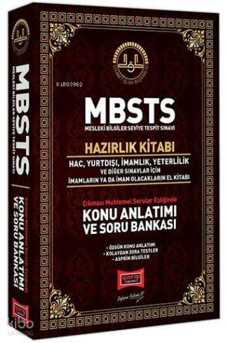 Yargı Yayınları DİYANET İŞLERİ BAŞKANLIĞI MBSTS Konu Anlatımı ve Soru Bankası Hazırlık Kitabı