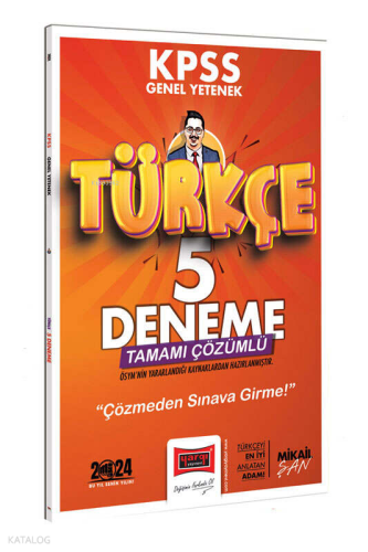 Yargı Yayınları KPSS Genel Yetenek Türkçe Tamamı Çözümlü 5 Deneme