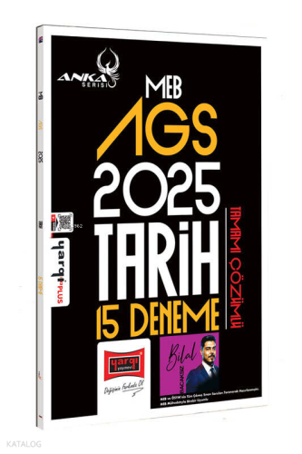 Yargı Yayınları MEB-AGS Anka Serisi Tarih Tamamı Çözümlü 15 Deneme