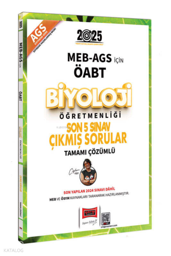 Yargı Yayınları MEB-AGS ÖABT Biyoloji Öğretmenliği Son 5 Sınav Çıkmış Sorular