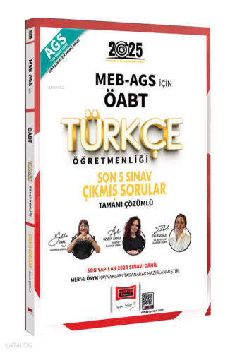 Yargı Yayınları MEB-AGS ÖABT Türkçe Öğretmenliği Son 5 Sınav Çıkmış So