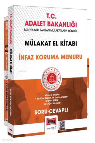 Yargı Yayınları T.C. Adalet Bakanlığı İnfaz Koruma Memuru Mülakat El Kitabı (Soru-Cevaplı)