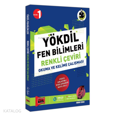 Yargı Yayınları YÖKDİL Fen Bilimleri Renkli Çeviri Okuma ve Kelime Çalışması