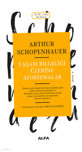 Yaşam Bilgeliği Üzerine Aforizmalar