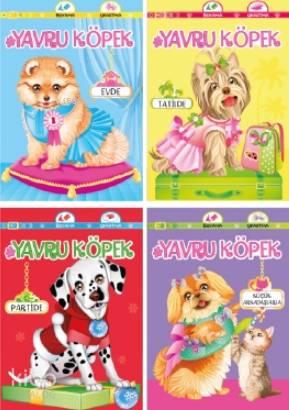 Yavru Köpek Seti; 4 Çıkartmalı Kitap Bir Arada | benlikitap.com