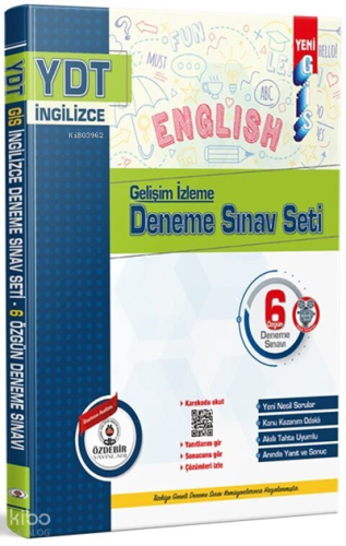 YDT İNGİLİZCE GELİŞİM İZLEME DENEME S. SETİ 6 LI | benlikitap.com