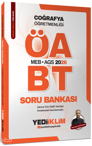 Yediiklim 2026 MEB AGS ÖABT Coğrafya Öğretmenliği Tamamı Çözümlü Soru Bankası
