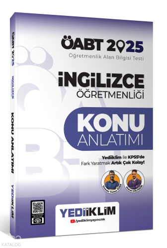 Yediiklim Yayıncılık 2025 ÖABT İngilizce Öğretmenliği Konu Anlatımı | 