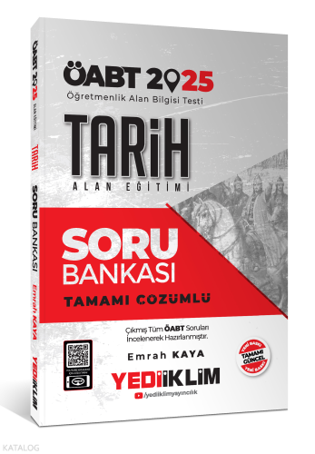 Yediiklim Yayıncılık 2025 ÖABT Tarih Alan Eğitimi Tamamı Çözümlü Soru 