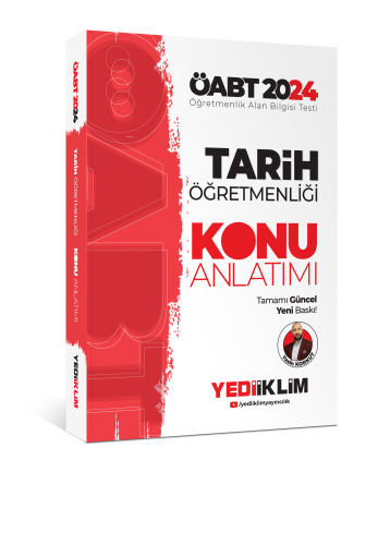 Yediiklim Yayınları 2024 ÖABT Tarih Öğretmenliği Konu Anlatımı | benli