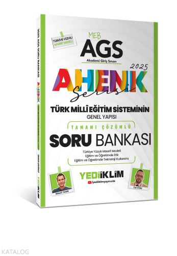 Yediiklim Yayınları 2025 MEB AGS Ahenk Serisi Türk Milli Eğitim Sistem