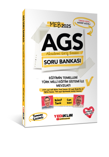 Yediiklim Yayınları 2025 MEB AGS Eğitimin Temelleri - Türk Milli Eğiti