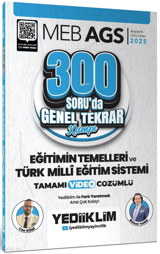 Yediiklim Yayınları 2025 MEB AGS Eğitimin Temelleri ve Türk Milli Eğit